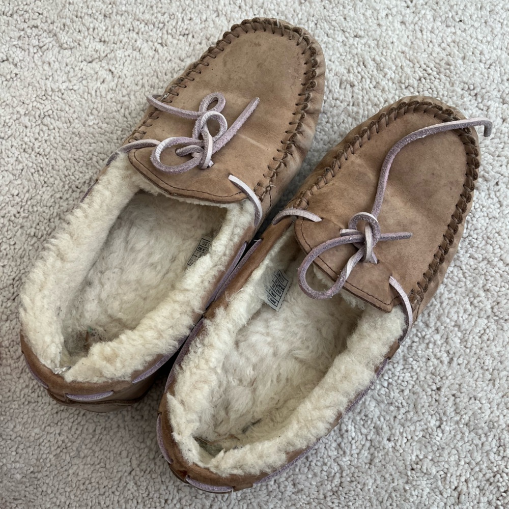 UGG Tan Dakota Slippers with Plush Lining